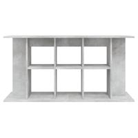 Aquariumstandaard 120x40x60 cm bewerkt hout betongrijs - thumbnail