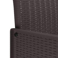 Tuin Eetset met kussen 11 pcs Bruin en Antraciet Groot Rattan - thumbnail