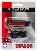 Simson usb led lamp line rood 20 led 3 lux - thumbnail