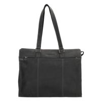 Hide & Stitches Idaho Laptopbag 15,6 inch-Black - thumbnail