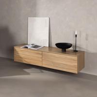 Nohr Zwevend TV-meubel 'Ericka' Eikenlook, 160cm, kleur Naturel - thumbnail