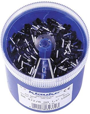 Klauke GR4728DO Assortiment adereindhulzen 1.5 mm² Deels geïsoleerd Zwart 1000 onderdelen