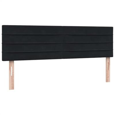 Boxspring met matras en LED fluweel zwart 160x220 cm