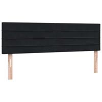 Boxspring met matras en LED fluweel zwart 160x210 cm - thumbnail