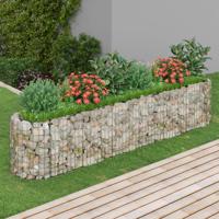 Gabion plantenbak verhoogd 260x50x50 cm gegalvaniseerd ijzer - thumbnail