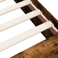 Bedframe bewerkt hout gerookt eikenkleurig 90x190 cm - thumbnail