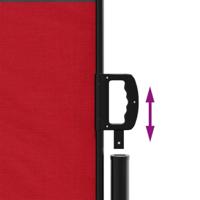 Windscherm uittrekbaar 140x600 cm rood - thumbnail