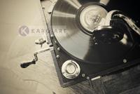 Afbeelding op acrylglas - Vintage platenspeler - thumbnail