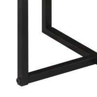 Salontafel 55x55x45 cm massief acaciahout en ijzer - thumbnail