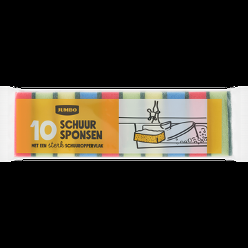 Jumbo Schuursponsen 10 Stuks