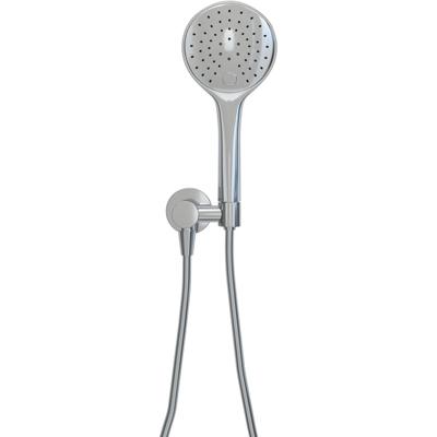 Wiesbaden UniMatch - Handdoucheset met Handdouche - 3 standen - 12cm diamater - Doucheslang en Wandaansluitbocht - Chroom