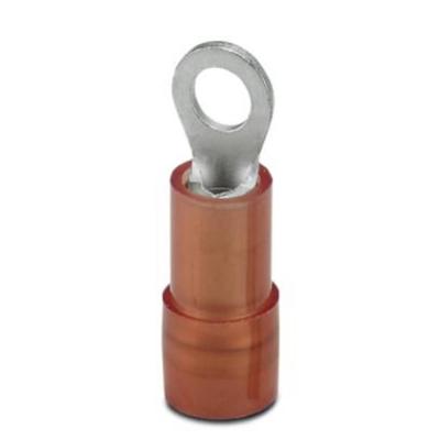 Phoenix Contact 3241201 Ringkabelschoen Dwarsdoorsnede (max.): 1.5 mm² Schachtdiameter: 3.2 mm Deels geïsoleerd Rood 100 stuk(s)