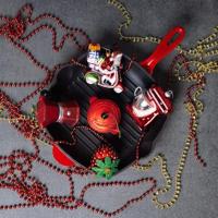 Nordic Light Kerstbal Kerstman op Scooter 11 cm - thumbnail