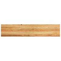 VidaXL Traptreden 4 st 120x30x2 cm massief eikenhout lichtbruin - thumbnail