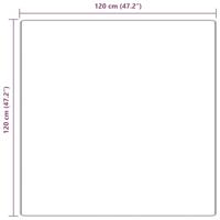 Antislip Shaggy Tapijt Crème 120 x 120 cm PP - thumbnail