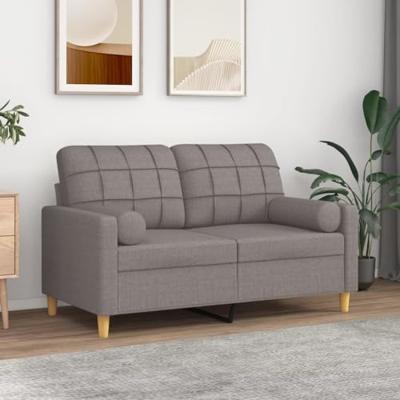 VidaXL Sierkussens 2 st 15x50 cm stof taupe VidaXL Sierkussens 2 st 15x50 cm stof taupe