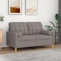 VidaXL Sierkussens 2 st 15x50 cm stof taupe - thumbnail