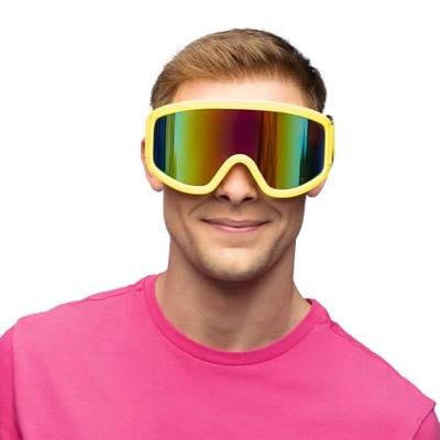 Skibril Party neon geel Skibril Party neon geel