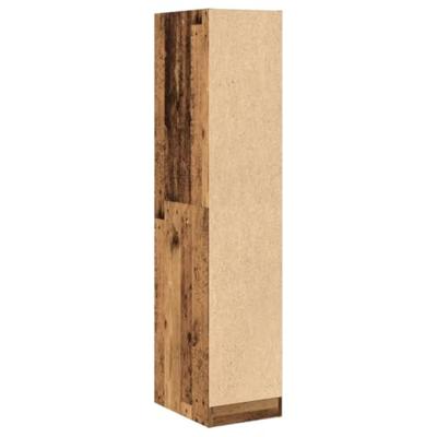 Apothekerskast 30x41x144,5 cm bewerkt hout oud houtkleurig - thumbnail