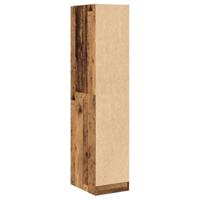 Apothekerskast 30x41x144,5 cm bewerkt hout oud houtkleurig - thumbnail