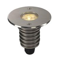 SLV DASAR 92 LED HV rond edelstaal 1xLED 3000K 233520 Vloerinbouwlamp LED 5.5 W RVS (geborsteld) - thumbnail