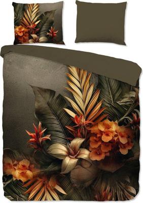 Good Morning Dekbedovertrek "bloemen en bladeren " - Multi - (240x200/220 cm) - Katoen