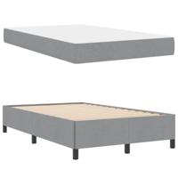 Boxspring bed Lichtgrijs en zwart 120 x 190 cm - thumbnail