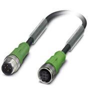 Phoenix Contact 1504628 Sensor/actuator connector, geassembleerd M12 Aantal polen (sensoren): 4 Stekker, recht, Bus, recht 6.00 m 1 stuk(s) - thumbnail