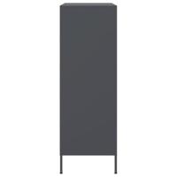 Hoge kast 68x39x113 cm staal antracietkleurig - thumbnail