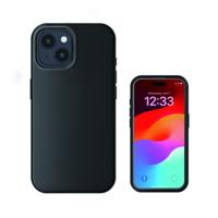 4Smarts Silikon Case Backcover Apple iPhone 15 Plus Zwart MagSafe compatible - thumbnail