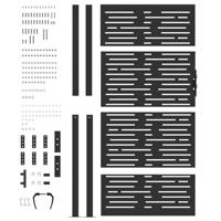 Tuinpoort, Tuindeur 105x75 cm Cortenstaal Vierkant Ontwerp - thumbnail