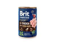 BRIT Premium By Nature Kip en Harten - nat hondenvoer - 400 g - thumbnail