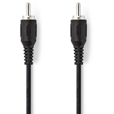 Subwooferkabel | RCA Male - RCA Male | 2,0 m | Zwart