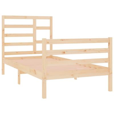 Bedframe massief hout 75x190 cm Bedframe massief hout 75x190 cm