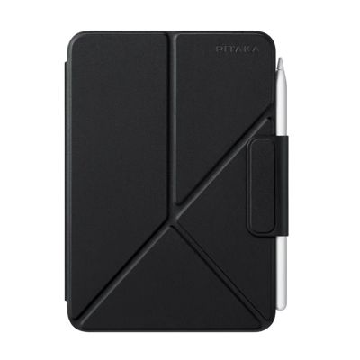 Pitaka MagEZ folio hoes iPad mini (6th gen/A17 Pro) - Black/Grey Pitaka MagEZ folio hoes iPad mini (6th gen/A17 Pro) - Black/Grey