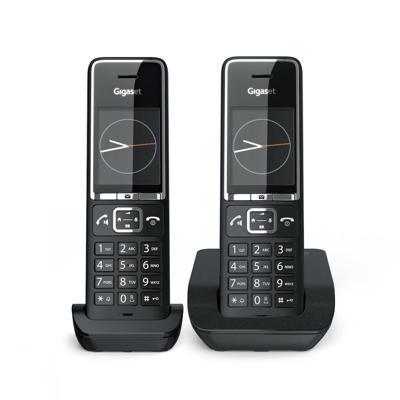Gigaset Comfort 550 duo Huistelefoon Zwart Gigaset Comfort 550 duo Huistelefoon Zwart