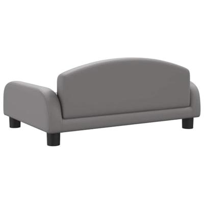 VidaXL Hondenmand 70x45x30 cm kunstleer grijs VidaXL Hondenmand 70x45x30 cm kunstleer grijs