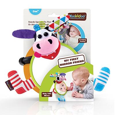 Yookidoo kinderwagenhanger koe met spiegel 12 cm