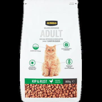 Jumbo Volledig Diervoeder Adult Kip & Rijst 800 g