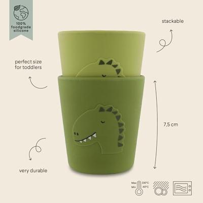 Trixie siliconen drinkbeker - mr. dino