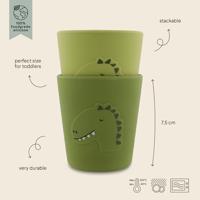 Trixie siliconen drinkbeker - mr. dino - thumbnail