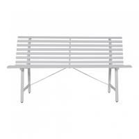 Parkbank 3-persoons tuinbank wit - thumbnail