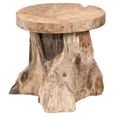 Bijzettafel Borneo - teak - 40xØ40 cm