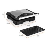 Tristar GR-2854 Contactgrill Elektrisch Zwart, Grijs - thumbnail