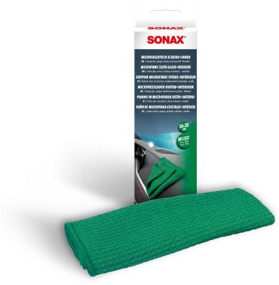 SONAX microvezeldoek "voorruit+interieur microfibre cloth 38 x 38