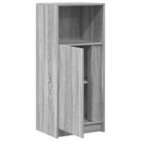 Dressoir met LED 42,5x34x100 cm bewerkt hout grijs sonoma eiken - thumbnail