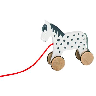 Goki houten trekdier paard