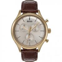 Horlogeband Hugo Boss HB1513545 / HB-317-1-34-3037 Leder Bruin 20mm - thumbnail