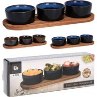 Serveerset op plank 4-delig - thumbnail