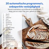 Broodmachine - MEDION - 50076798 - 950 W - 19 programma's - Hublot - Wit - thumbnail